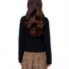 Vero Moda Cardigan Donna Nero Colletto Polo Maniche Lunghe-2