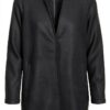 Bestseller Cappotto Donna Nero Vestibilità Regolare Facile-0