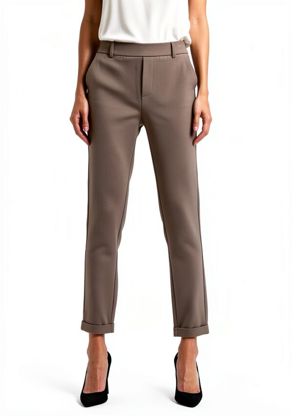 Vero Moda pantaloni donna grigio medio taglio-2