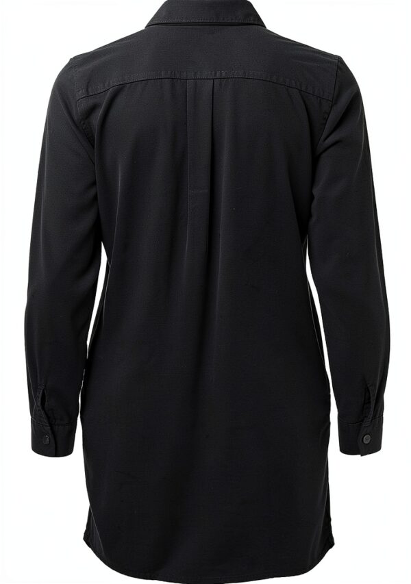 Abito camicia donna Bestseller nero colletto-3