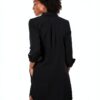 Abito camicia donna Bestseller nero colletto-2
