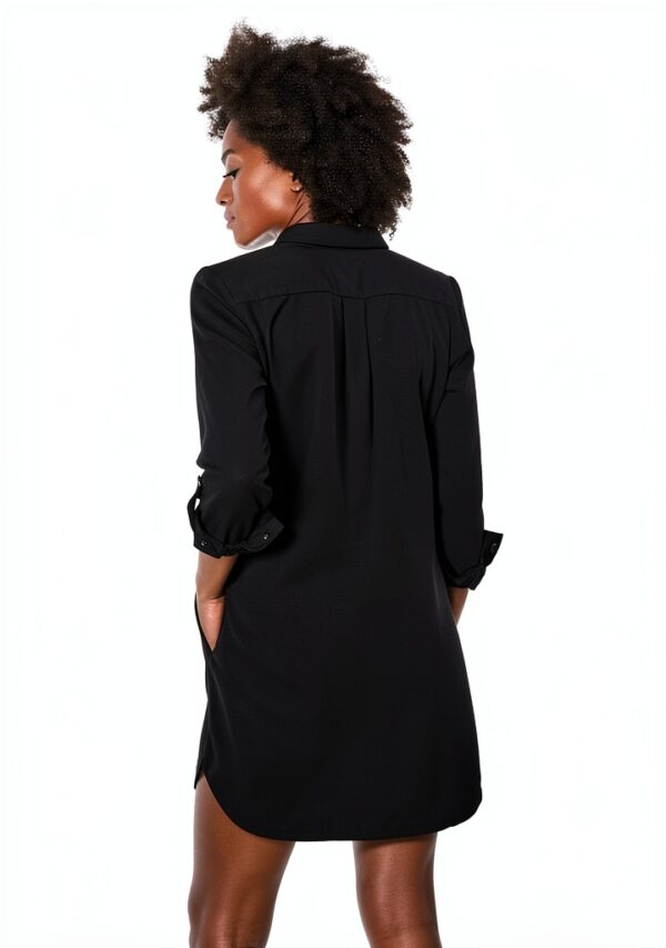 Abito camicia donna Bestseller nero colletto-2