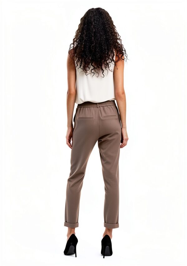 Vero Moda pantaloni donna grigio medio taglio-3