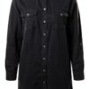 Abito camicia donna Bestseller nero colletto-0