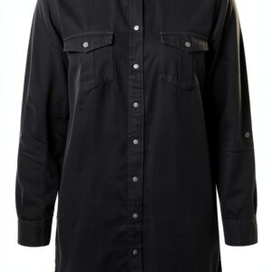 Abito camicia donna Bestseller nero colletto-0