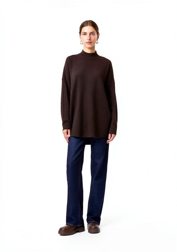 Maglione donna VERO MODA caldo design melange-1