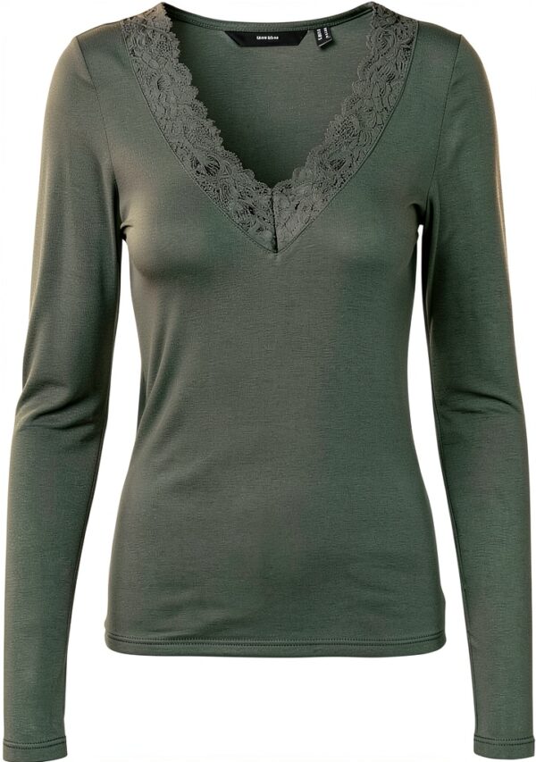 Maglietta VERO MODA Nero Donna Traspirante-0