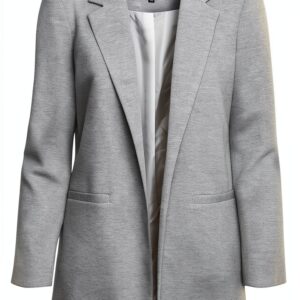 Blazer donna VERO MODA melange grigio chiaro taglio sartoriale-0