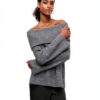 Maglione donna Vero Moda melange grigio medio - poliestere riciclato-1