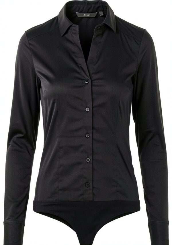 Bestseller T-Shirt Donna Bianco/Nero con Bottoni Polsini XS-XL-0