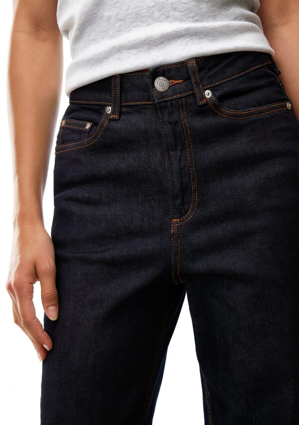 Jeans donna Vero Moda Blu Jeans Scuro vita alta con bottone e cerniera-5
