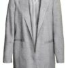 Blazer donna VERO MODA melange grigio chiaro taglio sartoriale-1