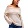 Maglione donna Vero Moda Betulla 52% poliestere riciclato-4