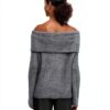 Maglione donna Vero Moda melange grigio medio - poliestere riciclato-2