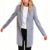 Blazer donna VERO MODA melange grigio chiaro taglio sartoriale-3