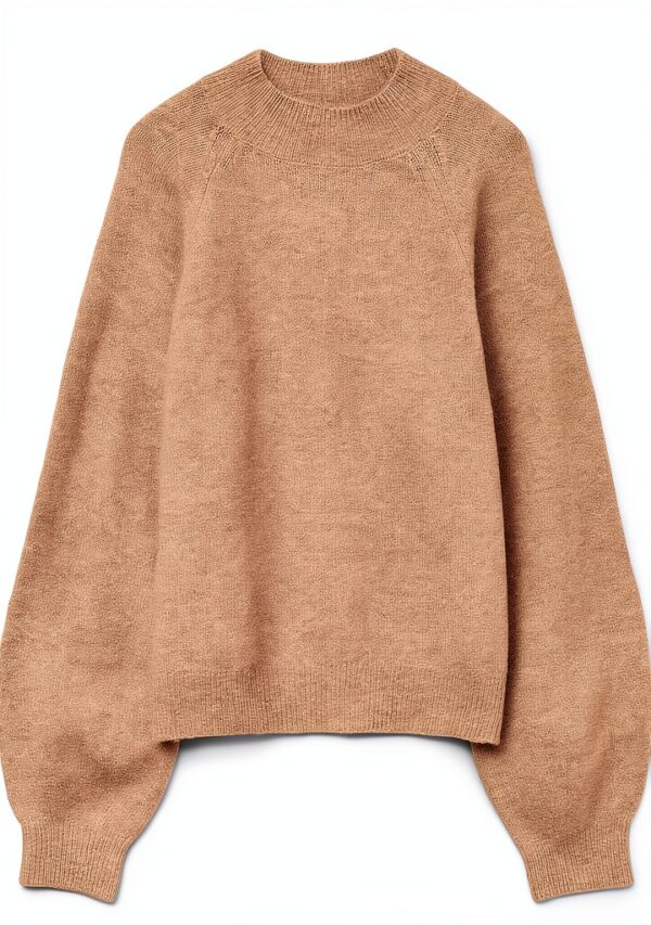Pullover Vero Moda Vmleaf LS Ent Maglione Donna Collo Alto Silver Mink-0
