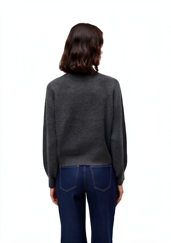 Maglione VERO MODA VMLEAF Pullover Grigio Scuro Mélange L-3
