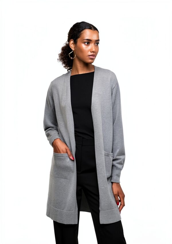 Cardigan VERO MODA VMSILJE Knit, grigio medio e nero, taglie XS-XXL-1