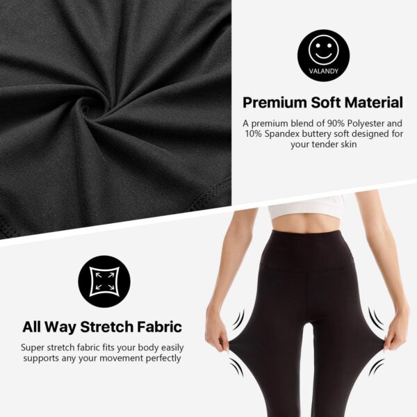 Leggings sportivi donna SINOPHANT vita alta opaca, confezione 2 colori-3