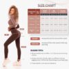 Leggings sportivi donna SINOPHANT vita alta opaca, confezione 2 colori-5