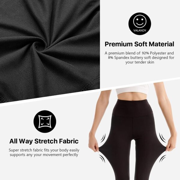 Leggings sportivi donna SINOPHANT vita alta opaco elastico nero/grigio-3