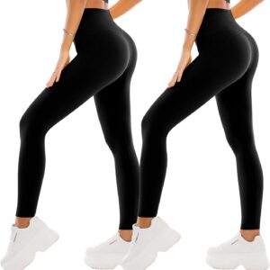 Leggings sportivi donna SINOPHANT vita alta, confezione 2, vari colori-0