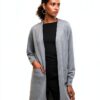 Cardigan VERO MODA VMSILJE Knit, grigio medio e nero, taglie XS-XXL-2