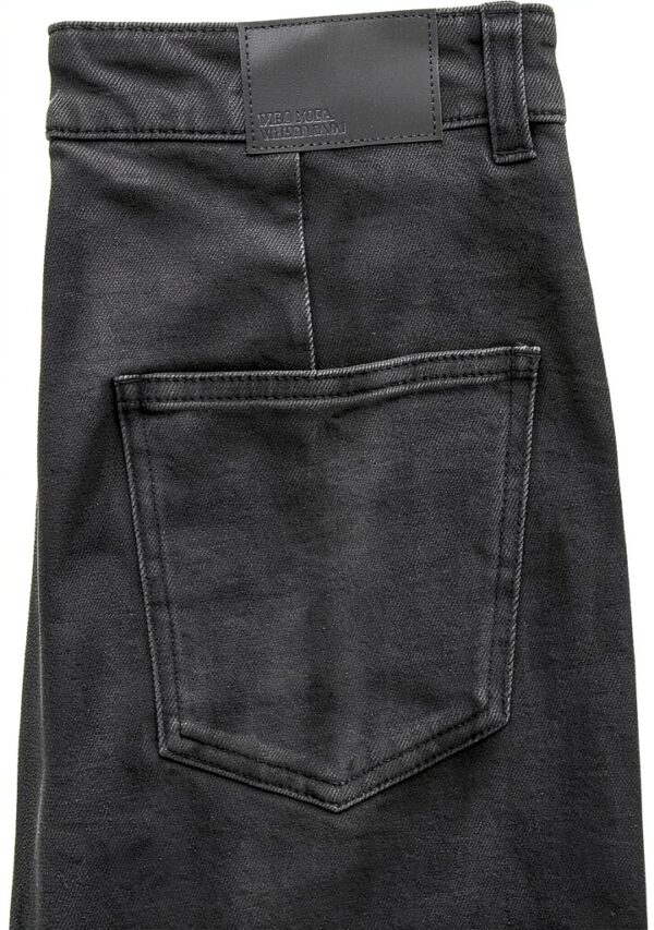 Gonna Denim VERO MODA High Waist Midi Azzurro Blu Vita Alta Elegante-3