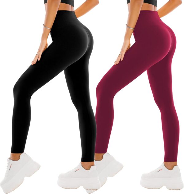 Leggings sportivi donna SINOPHANT vita alta opaco elastico nero/grigio-0
