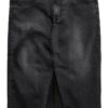 Gonna Denim VERO MODA High Waist Midi Azzurro Blu Vita Alta Elegante-0