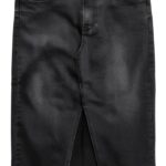 Gonna Denim VERO MODA High Waist Midi Azzurro Blu Vita Alta Elegante-0