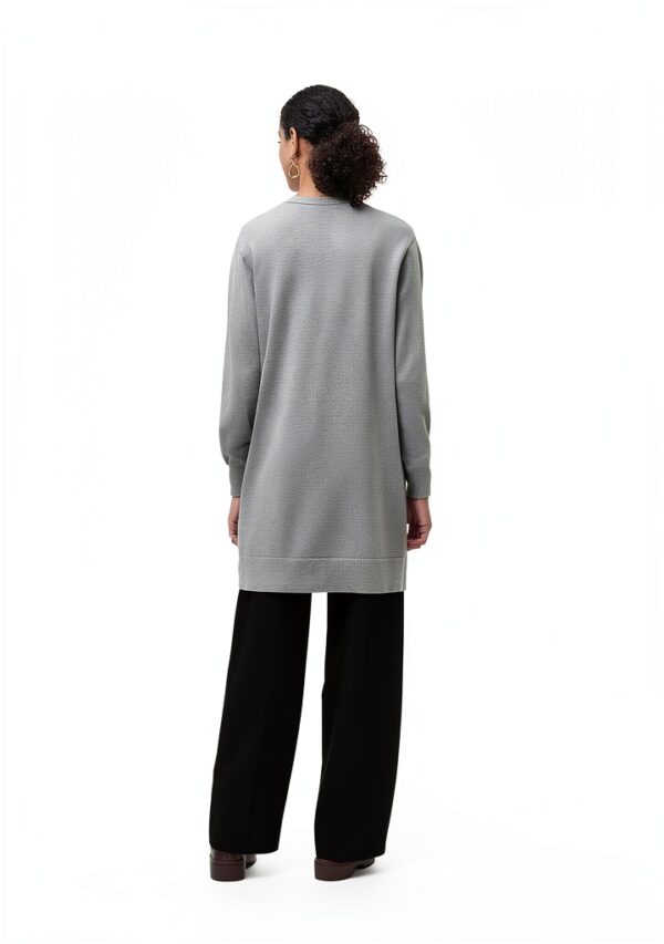 Cardigan VERO MODA VMSILJE Knit, grigio medio e nero, taglie XS-XXL-3