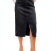 Gonna Denim VERO MODA High Waist Midi Azzurro Blu Vita Alta Elegante-5