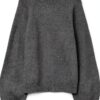 Maglione VERO MODA VMLEAF Pullover Grigio Scuro Mélange L-0