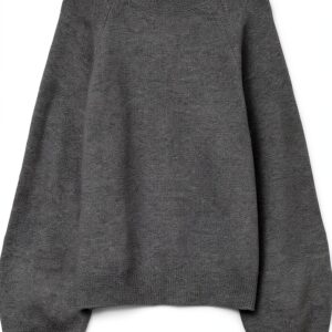 Maglione VERO MODA VMLEAF Pullover Grigio Scuro Mélange L-0