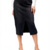 Gonna Denim VERO MODA High Waist Midi Azzurro Blu Vita Alta Elegante-1