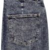 Gonna Denim VERO MODA High Waist Midi Azzurro Blu Vita Alta Elegante-3