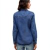 Camicia Denim VERO MODA VMJENNIE Blu Denim Taglio Normale 90% Cotone-2