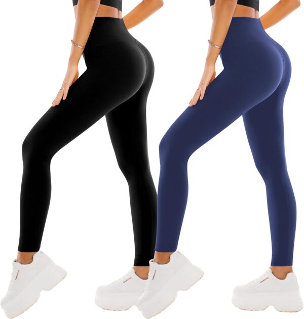 Leggings sportivi donna SINOPHANT vita alta opaca, confezione 2 colori-0