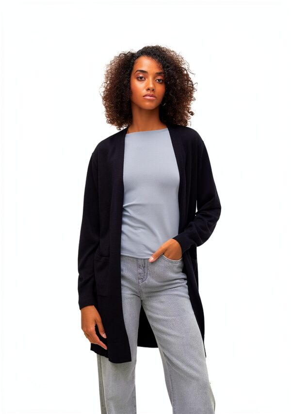 Cardigan VERO MODA VMSILJE in Maglia con tasche – Nero/Grigio, XS-XXL-2