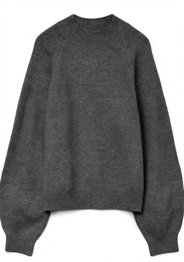 VERO MODA Maglione in Maglia VMLEAF Pullover Melange Grigio Scuro-0