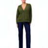 Cardigan VERO MODA VMBOOM Knit – misto lana, colori Nero e Cypress-1
