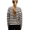 Maglione Vero Moda donna Vmsaba LS O Neck, Betulla/Strisce Nero, XS-2