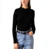 VERO MODA Vmrosa LS Highneck Top Jrs Noos Maglietta a Maniche Lunghe Donna (Pacco da 1)-1