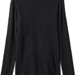 VERO MODA Vmrosa LS Highneck Top Jrs Noos Maglietta a Maniche Lunghe Donna (Pacco da 1)-0