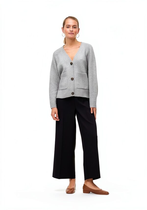 Cardigan VERO MODA VMBOOM Knit Cardigan Nero XL Caldo e Sostenibile-4