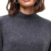 VERO MODA Maglione in Maglia VMLEAF Pullover Melange Grigio Scuro-6