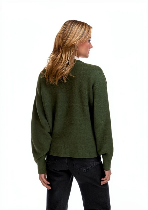 Pullover VERO MODA Vmboom LS V-Neck Donna - Maglia fine Cipresso-2