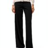 Pantaloni donna VERO MODA Vmberlin Zamira MW Wide Noos nero e torba-1
