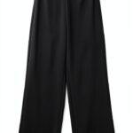 Pantaloni donna VERO MODA Vmberlin Zamira MW Wide Noos nero e torba-0